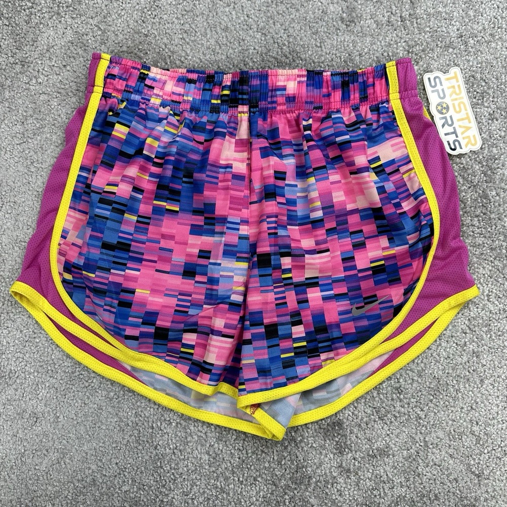 Nike Tempo Dri-Fit Running Shorts Womens Size XS Pink Digi AOP DX0044-623
